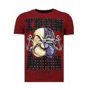 Iron Man Popeye Rhinestone - Herre T-shirt - 13-6214B