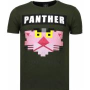 Panther For A Cougar Rhinestone T Shirt Herre - 5780G