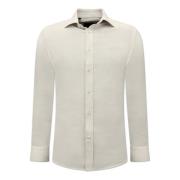 Elegante ensfarvede skjorter til mænd - 3131 - Beige