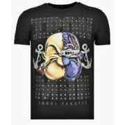 Iron Man Popeye Rhinestone - Dame T-shirt - 13-6214Z