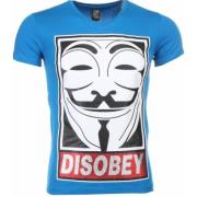 Anonymous Disobey Print - Herre T-Shirt - 2301B