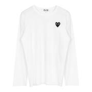 Sort Heart Logo Langærmet T-shirt