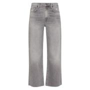 Cropped Alexa Luxe Vintage Jeans - Grå, Størrelse 30
