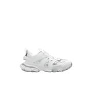 Track sneakers i hvid og grå