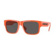 Herre solbriller med modig orange ramme