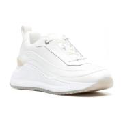Hvide Læder Wedge Sneakers