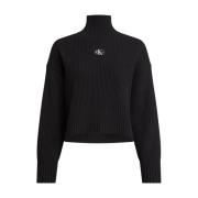 Sorte Sweaters - Kort Pullover