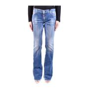 Blå Slim Fit Kvinders Jeans SS22