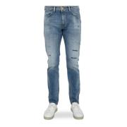 Blå Slim-Fit Denim Jeans