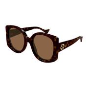 GG1257s oversized butterfly havana GG solbriller