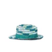 Turquoise Space Dye Trilby Hat