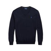Slim Fit V-Hals Polo Sweater