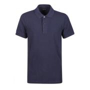 Marineblå Tennis Piquet Polo Shirt
