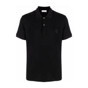 Edgy Skull Broderet Polo Shirt