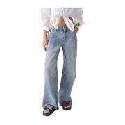 Lysbl? Wide Jeans - ELGO Model