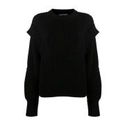 Sorte Sweaters med Lange Ærmer