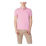 Herre Pink Polo Shirt