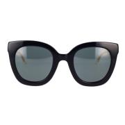 Ikoniske Cat-Eye Solbriller med Transparente Arme