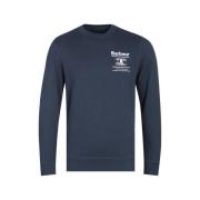 Navy Reed Crew Sweatshirt