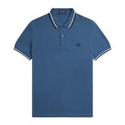 Slim Fit Twin Tipped Polo - Midnight Blue / Snow White / Black