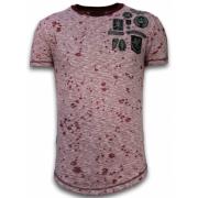 Longfit Asymmetric Embroidery - T-Shirt Patches - Guerrilla
