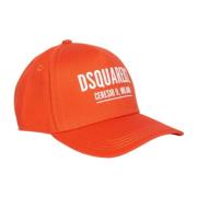 Orange Logo Hat med skygge