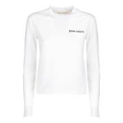 Hvid langærmet T-shirt - Slim Fit - Alle temperaturer - 90% bomuld - 1...
