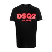 DSQ2 EST.1995 Bomuld T-shirt - Sort