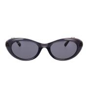 Transparent Grå Cat Eye Solbriller