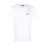 Hvid Flock T-Shirt