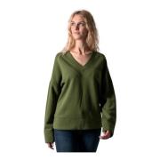 Fern Green V Neck Sweatshirt