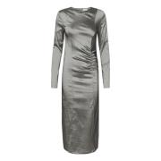 Gestuz Yesicagz Midi Dress Kjoler 10908565 Black Silver Metallic