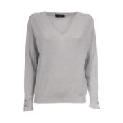 Cashmere Sweater med V-hals