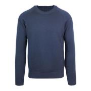 Blå Sweater i Regular Fit