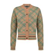 Jacquard Cardigan i Passito Stil