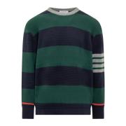 Rugby Stripe Crewneck Sweater