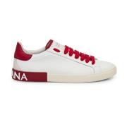 Hvide og Røde Sneakers