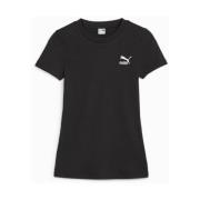 Ribbet Slim T-shirt til kvinder