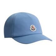 Blå Baseball Hat med Tricolor Elastik