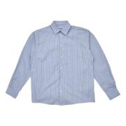 Nico Poplin Azure Stripes Skjorte