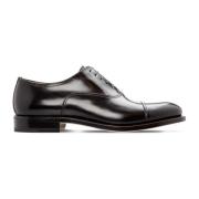 Ikoniske Oxford sko i sort kalveskind læder