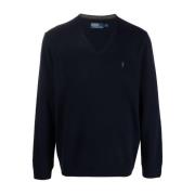 Blå Sweaters - Langærmet Pullover