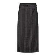 Shimmercc Pin Pencil Skirt med Pinstripe Print