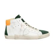 Hvide Grønne High Top Sneakers