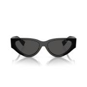 Moderne Cat-Eye Solbriller med Mørkegrå Linser