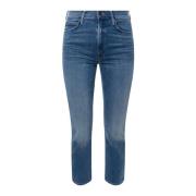 Stræk bomuld straight leg jeans