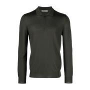 Uld Zip Polo Shirt, 100% Virgin Uld