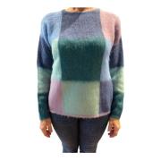 Color-Block Alpaca og Uld Sweater