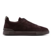 Suede Sneakers med Triple Stitch