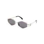 Sølv Solbriller med Originale Tilbehør